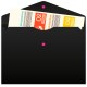 Конверт на кнопке Бюрократ Black Opal BLPK803A4/1 A4 пластик 0.18мм черный (упак.:4шт)