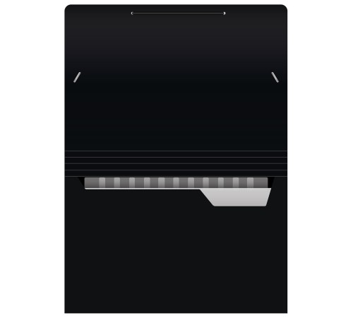 Портфель Бюрократ Black Opal BLPP13 13 отдел. A4 пластик 0.7мм черный/ассорти
