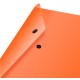 Конверт на кнопке Бюрократ Double Neon DNEPK803A4OR A4 пластик 0.18мм оранжевый