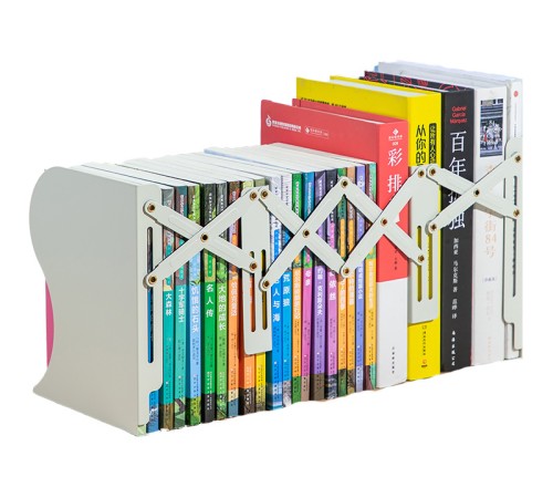 Подставка-ограничитель для книг Deli 78631GREY серый