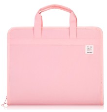 Папка-портфель Deli 72561PINK 13 отдел. A4 терилен розовый