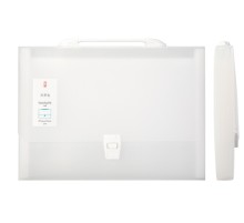 Папка-портфель Deli 5880 на кнопке 13 отдел. A4 полипропилен ассорти