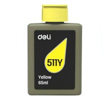 Чернила водорастворимые Deli 511Y-EA1 желтый 65 мл
