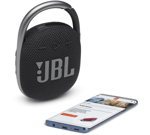 Колонка порт. JBL Clip 4 черный 5W 1.0 BT 15м 500mAh (JBLCLIP4BLK)