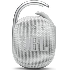 Колонка порт. JBL Clip 4 белый 5W 1.0 BT 15м 500mAh (JBLCLIP4WHT)