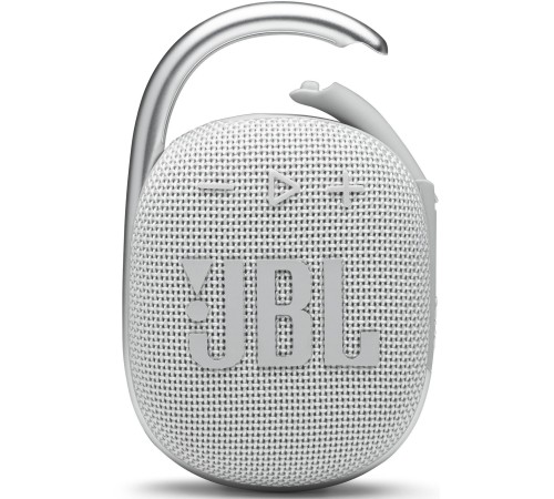 Колонка порт. JBL Clip 4 белый 5W 1.0 BT 15м 500mAh (JBLCLIP4WHT)