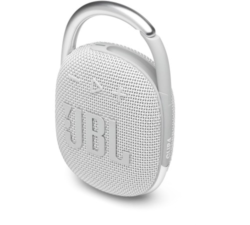 Колонка порт. JBL Clip 4 белый 5W 1.0 BT 15м 500mAh (JBLCLIP4WHT)