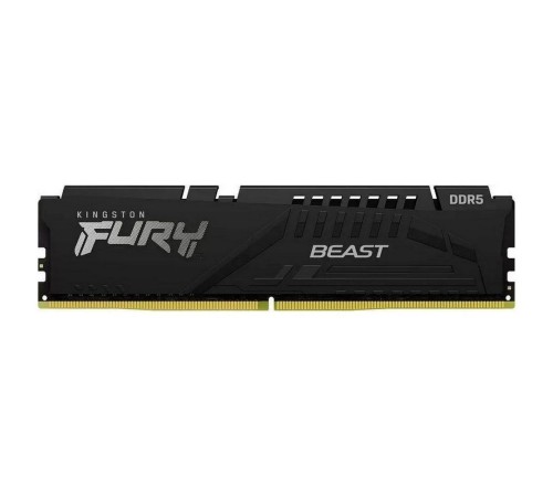 Модуль памяти Kingston 16GB DDR5 6400 CL32 FURY Beast Black XMP Non-ECC Unbuffered DIMM 1RX8 32-39-39 1.4V 288-pin 16Gbit