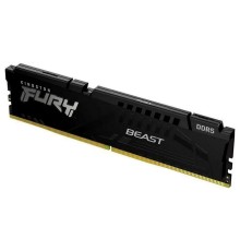 Модуль памяти Kingston 16GB DDR5 6400 CL32 FURY Beast Black XMP Non-ECC Unbuffered DIMM 1RX8 32-39-39 1.4V 288-pin 16Gbit