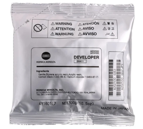 Расходные материалы к принтерам Konica Minolta DV-411 Developer Unit (A202550) Расходные материалы к принтерам Konica Minolta DV-411 Developer Unit (A202550)