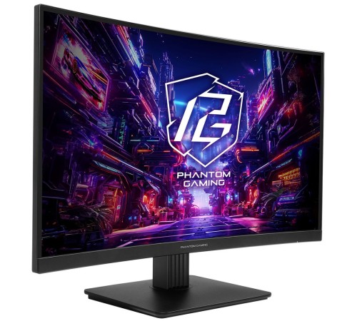 Монитор 27" ASRock Phantom Gaming PG27QRT1B Black (VA, 2560x1440, 2xHDMI+DP, 1 ms, 178°/178°, 300 cd/m, 180Hz, HDR400)
