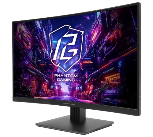 Монитор 27" ASRock Phantom Gaming PG27QRT1B Black (VA, 2560x1440, 2xHDMI+DP, 1 ms, 178°/178°, 300 cd/m, 180Hz, HDR400)