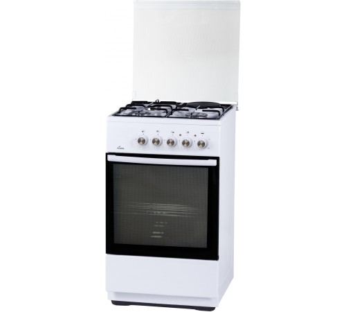 Плита Комбинированная Flama L RK 23-126 W белый (стеклянная крышка) реш.сталь Плита Комбинированная Flama L RK 23-126 W белый (стеклянная крышка) реш.сталь