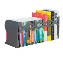 Подставка-ограничитель для книг Deli 78631BLACK 114х114х220мм расшир. металл цв.черный