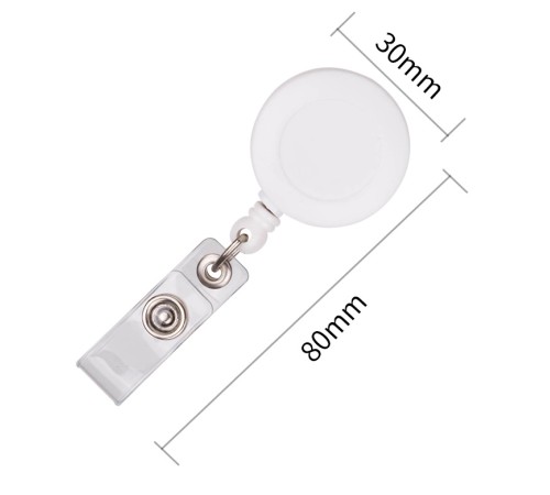 Держатель для бейджа Deli 8309White 80см горизонтально-вертикальный пластик белый (упак.:12шт)