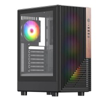 Корпус ACD Citadel 101 ATX, Black, USB3.0*1 + USB2.0*2 + HD AUDIO, 1*12cm H1 argb fan at rear, 3*12cm H1 argb fas at front, TG