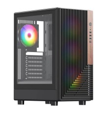 Корпус ACD Citadel 101 ATX, Black, USB3.0*1 + USB2.0*2 + HD AUDIO, 1*12cm H1 argb fan at rear, 3*12cm H1 argb fas at front, TG