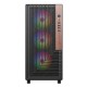 Корпус ACD Citadel 101 ATX, Black, USB3.0*1 + USB2.0*2 + HD AUDIO, 1*12cm H1 argb fan at rear, 3*12cm H1 argb fas at front, TG