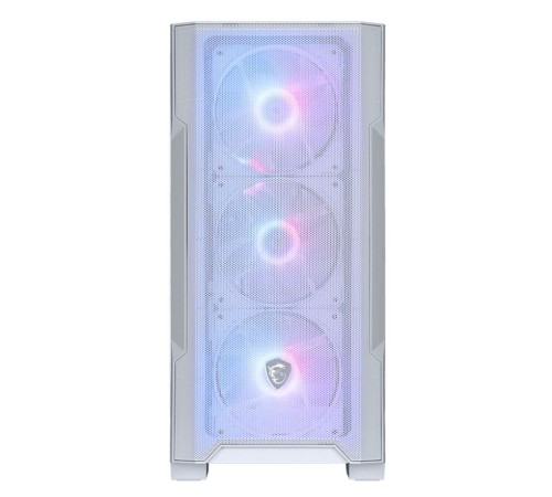 Корпус MSI MAG FORGE M100R WHITE Mini-Tower, MATX, 1xUSB 3.0, 2xUSB 2.0, 4x120mm ARGB Fan, ARGB Control Board, Tempered Glass Window, Brown Box (932220)