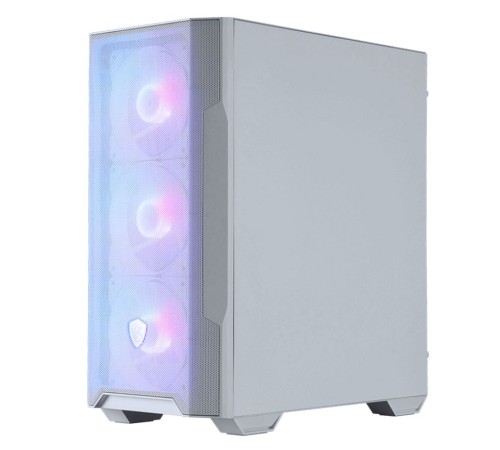 Корпус MSI MAG FORGE M100R WHITE Mini-Tower, MATX, 1xUSB 3.0, 2xUSB 2.0, 4x120mm ARGB Fan, ARGB Control Board, Tempered Glass Window, Brown Box (932220)