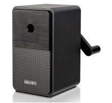 Точилка для карандашей механическая Deli 71160Black 1 отверстие пластик черный