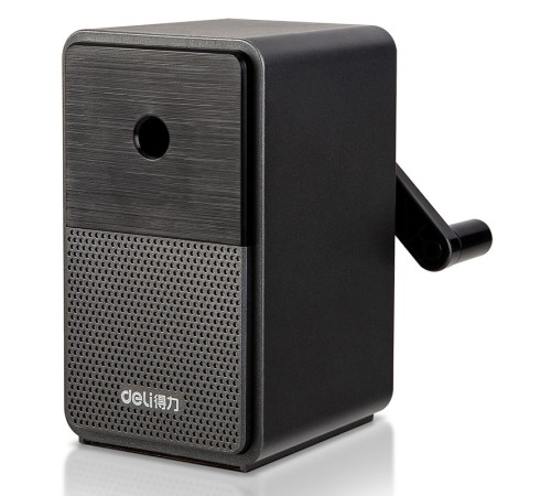 Точилка для карандашей механическая Deli 71160Black 1 отверстие пластик черный Точилка для карандашей механическая Deli 71160Black 1 отверстие пластик черный