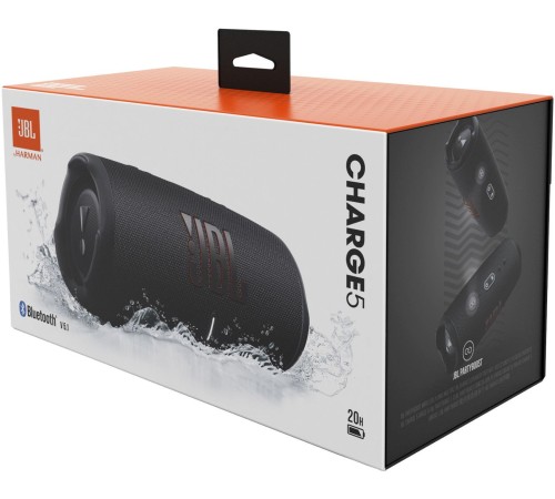 Колонка порт. JBL Charge 5 черный 30W 2.0 BT 15м 7500mAh (JBLCHARGE5BLK)