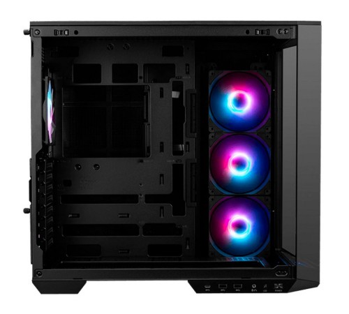 Корпус MSI MAG Pano 100R PZ , Mid Tower, ATX, 2xUSB 3.2 Gen 1, 1xUSB 3.2 Gen2 Type-C, 3x120mm ARGB Reverse Blade Fan, 1x120mm ARGB Fan, ARGB+PWM Control Board,Tempered Glass Window, Brown Box