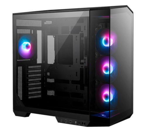 Корпус MSI MAG Pano 100R PZ , Mid Tower, ATX, 2xUSB 3.2 Gen 1, 1xUSB 3.2 Gen2 Type-C, 3x120mm ARGB Reverse Blade Fan, 1x120mm ARGB Fan, ARGB+PWM Control Board,Tempered Glass Window, Brown Box