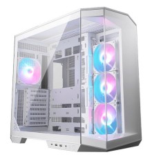 Корпус MSI MAG Pano 100R PZ WHITE , Mid Tower, ATX, 2xUSB 3.2 Gen 1, 1xUSB 3.2 Gen2 Type-C, 3x120mm ARGB Reverse Blade Fan, 1x120mm ARGB Fan, ARGB+PWM Control Board,Tempered Glass Window, Brown Box
