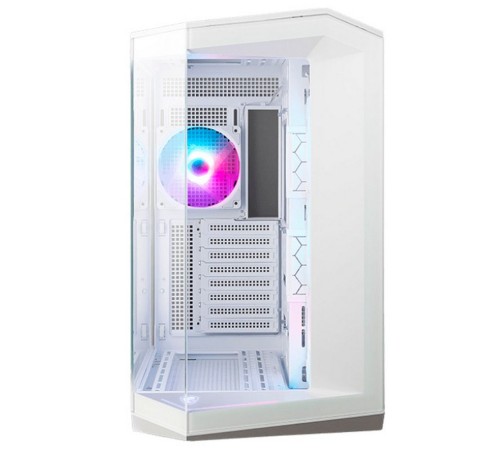 Корпус MSI MAG Pano 100R PZ WHITE , Mid Tower, ATX, 2xUSB 3.2 Gen 1, 1xUSB 3.2 Gen2 Type-C, 3x120mm ARGB Reverse Blade Fan, 1x120mm ARGB Fan, ARGB+PWM Control Board,Tempered Glass Window, Brown Box