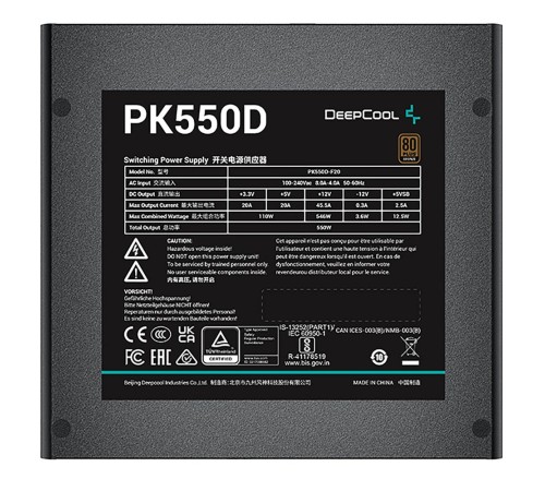 Блок питания Deepcool PK550D (R-PK550D-FA0B-WGEU)