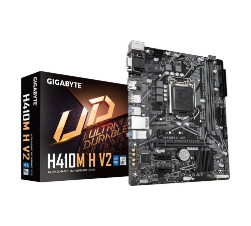 Gigabyte H410M H V2 2.1 {LGA1200, Intel Q470E, DDR4, 2, Micro-ATX} RTL Gigabyte H410M H V2 2.1 {LGA1200, Intel Q470E, DDR4, 2, Micro-ATX} RTL