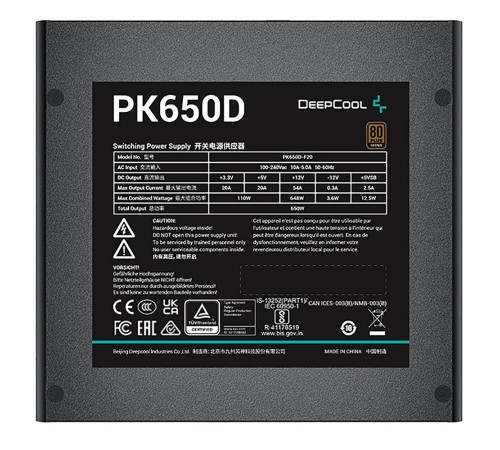 Блок питания Deepcool PK650D (R-PK650D-FA0B-WGEU)
