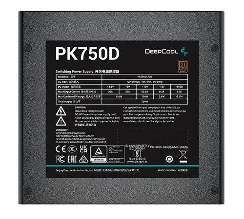 Блок питания Deepcool PK750D (R-PK750D-FA0B-WGEU)