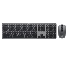 Клавиатура + мышь Оклик 300M клав:серый мышь:серый USB беспроводная slim Multimedia