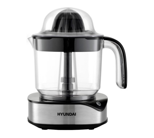 Соковыжималка цитрусовая Hyundai HY-JC4123 35Вт рез.сок.:1200мл. черный/нержавеющая сталь