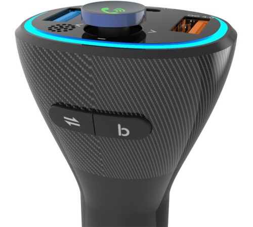 Автомобильный FM-модулятор Ritmix FMT-B300 черный BT USB (80000849) Автомобильный FM-модулятор Ritmix FMT-B300 черный BT USB (80000849)