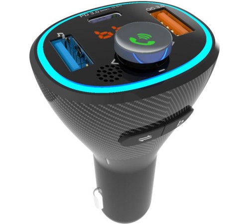 Автомобильный FM-модулятор Ritmix FMT-B300 черный BT USB (80000849) Автомобильный FM-модулятор Ritmix FMT-B300 черный BT USB (80000849)