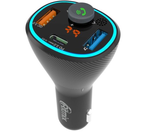 Автомобильный FM-модулятор Ritmix FMT-B300 черный BT USB (80000849) Автомобильный FM-модулятор Ritmix FMT-B300 черный BT USB (80000849)