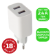 Сетевое З/У GoPower GP2U 2USB 2.4A 12W белый (1/108) Сетевое З/У GoPower GP2U (00-00018570)