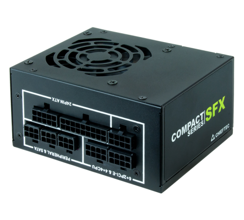 Блок питания Chieftec Compact CSN-450C (ATX 2.3, 450W, SFX, Active PFC, 80mm fan, 80 PLUS GOLD, Full Cable Management) Retail (CSN-450C)