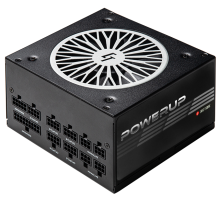 Блок питания Chieftec CHIEFTRONIC PowerUp GPX-850FC (ATX 2.3, 850W, 80 PLUS GOLD, Active PFC, 120mm fan, Full Cable Management, LLC design) Retail (GPX-850FC)