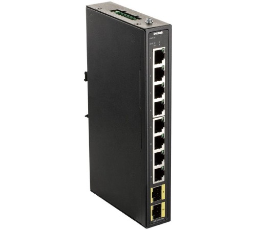 Коммутатор D-Link DIS-100G-10S DIS-100G-10S/A1A 8G 2SFP неуправляемый