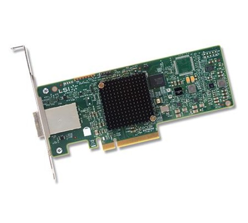 Контроллер Broadcom/LSI 9300-8E (H5-25460-00) (PCI-E 3.0 x8, LP, EXTERNAL) SGL SAS12G, 8port (2*extSFF8644), Каб.отдельно (аналог LSI00188/H5-25086-01) (LSI00343)