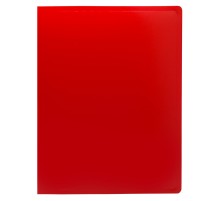 Папка метал.зажим Buro -ECB04CRED A4 пластик 0.5мм красный