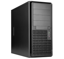 Корпус Midi Tower InWin PE689 Black 600W IP-S600BQ3-3  USB3.0*2+A(HD)+front fan 120mm*1+rear fan 120mm*1+ 2*2SATA+1*1SATA+Intrusion Switch/ holes for SL20”    RACKMOUNT (6154296)