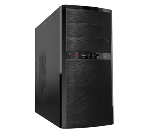 Корпус MiniTower Powerman ES722 Black PM-400ATX 2*USB 2.0,HD,Audio mATX (6111491)
