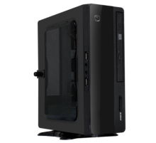 Корпус Slim Case Powerman EQ101BK PM-200ATX  2*USB 3.0,Audio, miniATX (6117414)