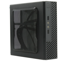 Корпус Slim Case Powerman ME100S-BK front fan 4cm, 120W adapter, Mini ATX, VESA (6133715)